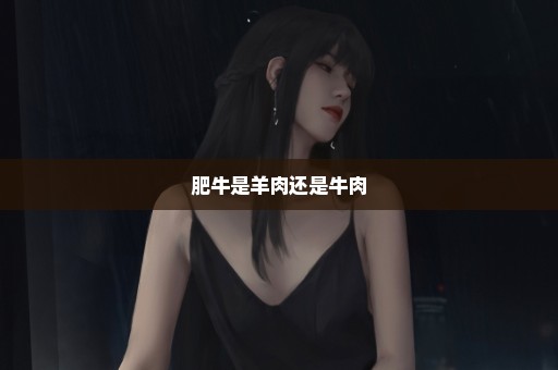 肥牛是羊肉还是牛肉