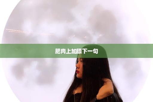 肥肉上加膘下一句