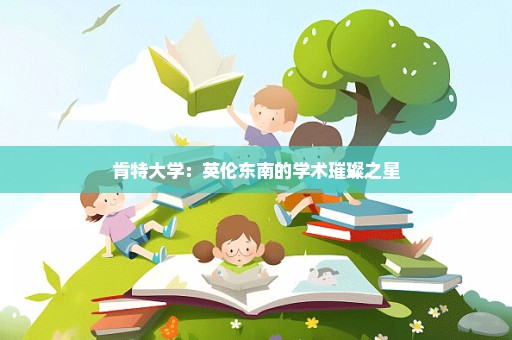 肯特大学：英伦东南的学术璀璨之星