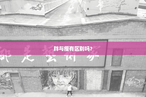 胖与瘦有区别吗？