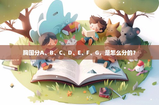 胸围分A、B、C、D、E、F、G，是怎么分的？