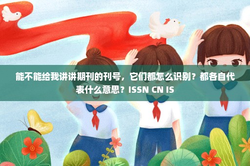 能不能给我讲讲期刊的刊号，它们都怎么识别？都各自代表什么意思？ISSN CN IS