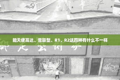 能天使高达、雪崩型、R1、R2这四种有什么不一样