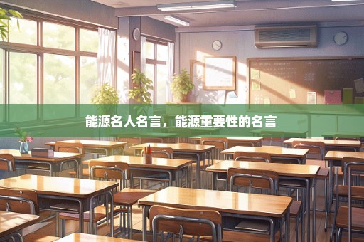 能源名人名言，能源重要性的名言 