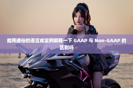 能用通俗的语言或实例解释一下 GAAP 与 Non-GAAP 的区别吗