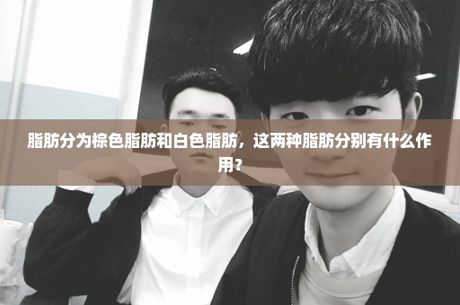 脂肪分为棕色脂肪和白色脂肪，这两种脂肪分别有什么作用？