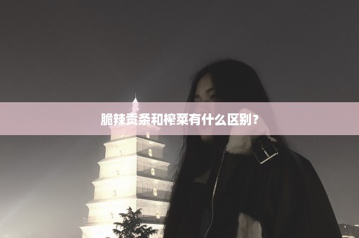 脆辣贡条和榨菜有什么区别？