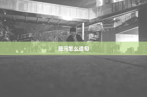 脏污怎么造句