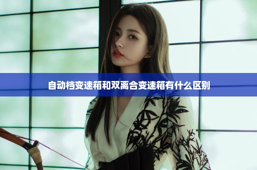 自动档变速箱和双离合变速箱有什么区别