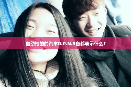 自动档的的汽车D.P.N.R各都表示什么？