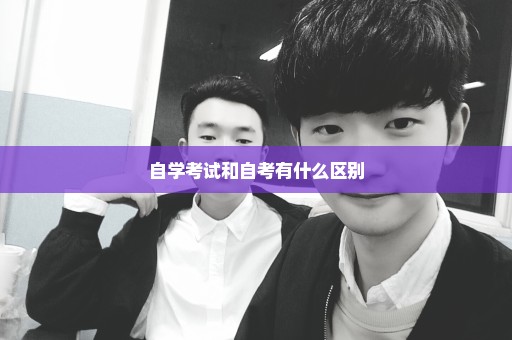 自学考试和自考有什么区别