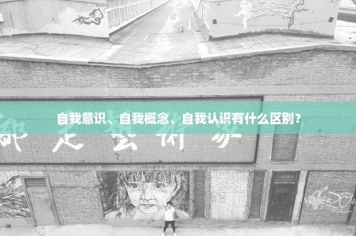 自我意识、自我概念、自我认识有什么区别？