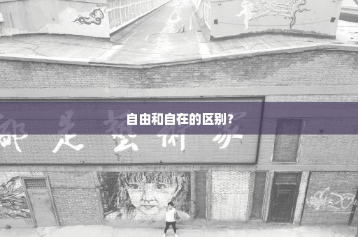 自由和自在的区别？