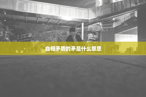 自相矛盾的矛是什么意思