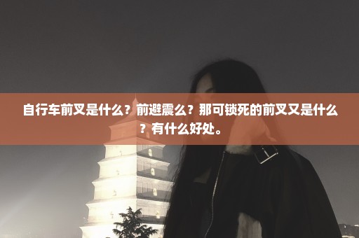自行车前叉是什么？前避震么？那可锁死的前叉又是什么？有什么好处。