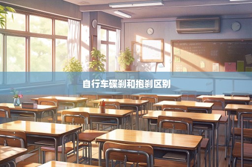 自行车碟刹和抱刹区别