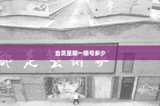 自贡星期一限号多少