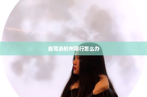 自驾去杭州限行怎么办