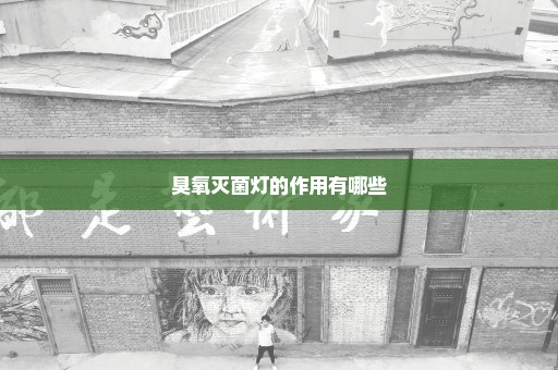 臭氧灭菌灯的作用有哪些