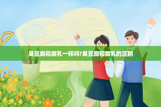 臭豆腐和腐乳一样吗?臭豆腐和腐乳的区别
