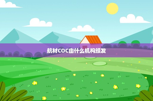 航材COC由什么机构颁发