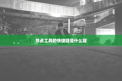 节点工具的快捷键是什么键