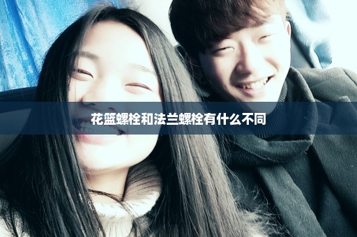 花篮螺栓和法兰螺栓有什么不同