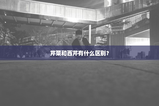 芹菜和西芹有什么区别？