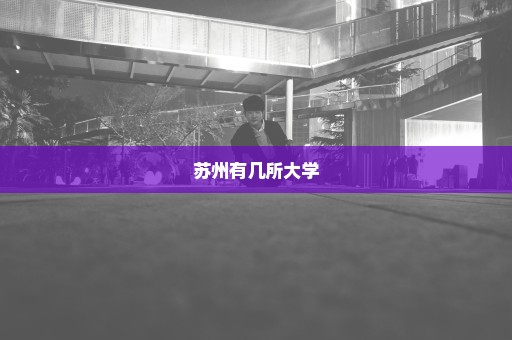 苏州有几所大学
