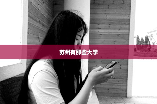苏州有那些大学