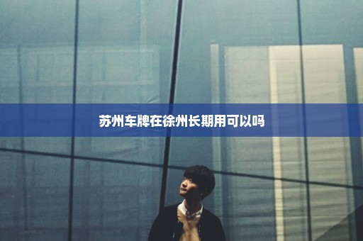 苏州车牌在徐州长期用可以吗