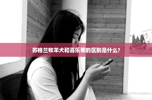 苏格兰牧羊犬和喜乐蒂的区别是什么?