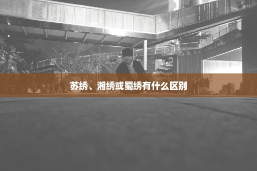 苏绣、湘绣或蜀绣有什么区别