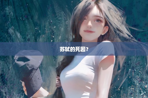 苏轼的死因？