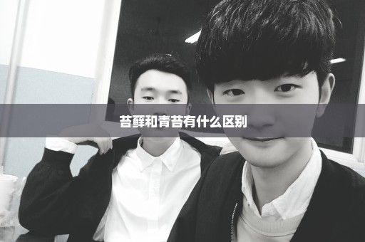苔藓和青苔有什么区别