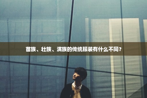 苗族、壮族、满族的传统服装有什么不同？
