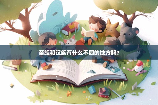 苗族和汉族有什么不同的地方吗？