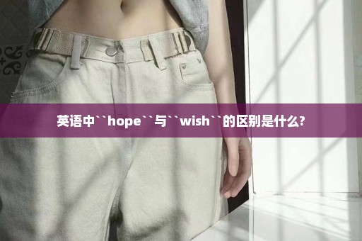 英语中``hope``与``wish``的区别是什么?