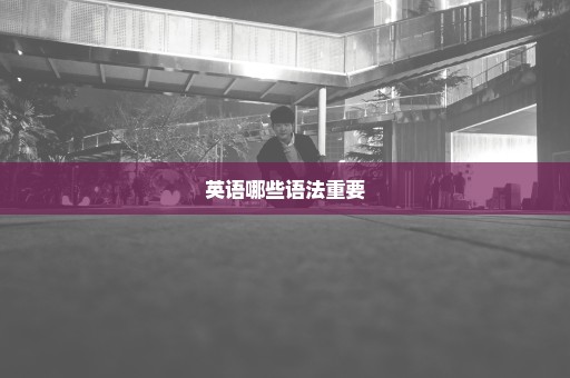 英语哪些语法重要