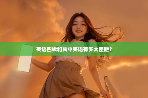英语四级和高中英语有多大差距？