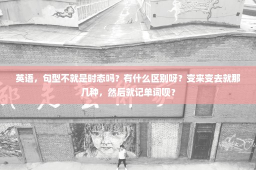 英语，句型不就是时态吗？有什么区别呀？变来变去就那几种，然后就记单词呗？