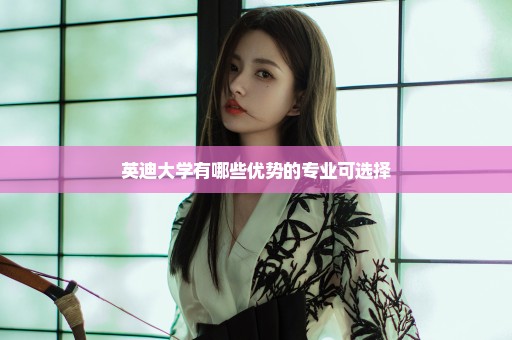 英迪大学有哪些优势的专业可选择