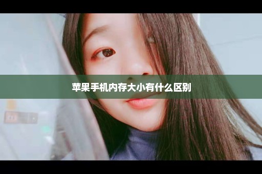 苹果手机内存大小有什么区别