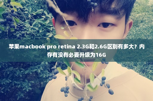 苹果macbook pro retina 2.3G和2.6G区别有多大？内存有没有必要升级为16G