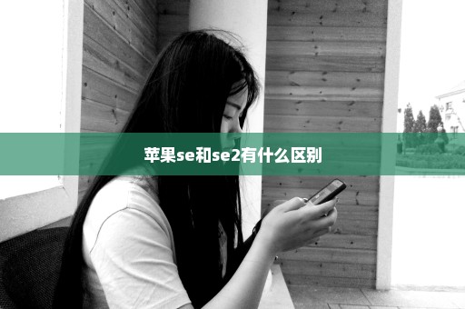 苹果se和se2有什么区别
