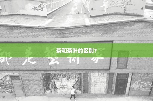 茶和茶叶的区别？