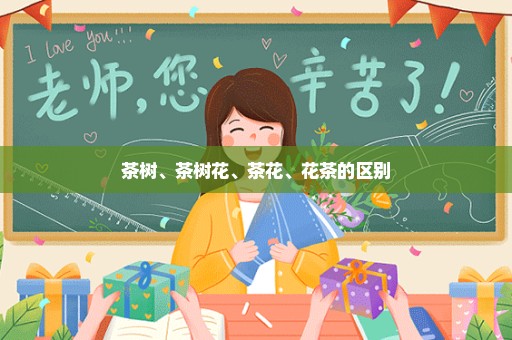 茶树、茶树花、茶花、花茶的区别