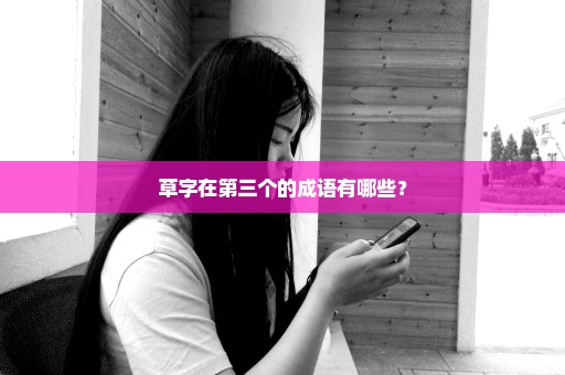 草字在第三个的成语有哪些？