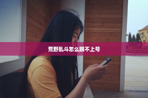 荒野乱斗怎么跟不上号