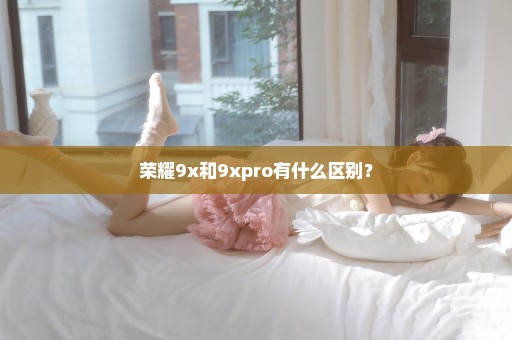 荣耀9x和9xpro有什么区别？